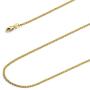 14k REAL Yellow OR White OR Rose/Pink Gold Solid 1.5mm Flat Open wheat Chain Necklace with Lobster Claw Clasp