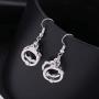 TEAMER Cute Handcuffs Shape Dangle Earrings Handcuffs Drop Earrings for Girl Women