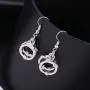 TEAMER Cute Handcuffs Shape Dangle Earrings Handcuffs Drop Earrings for Girl Women TEAMER Cute Handcuffs Shape Dangle Earrings Handcuffs Drop Earrings for Girl Women
