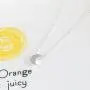 Wanderer Moon Pendant Necklace, High Polished Gold Silver Crescent Star-shaped Short Necklace Chain Jewellery for Women and Girls