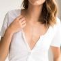 Highven Silver Gold Y Shape Necklace Lariat Necklace for Women Bar Necklace Bar Jewelry for Wife Gift
