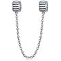 Safety Chain Clip Clasp Charm for Pandora Bracelet Antique 925 Sterling Silver Lock Stopper Beads