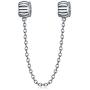 Safety Chain Clip Clasp Charm for Pandora Bracelet Antique 925 Sterling Silver Lock Stopper Beads