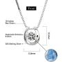 ARINZA Sterling Silver Necklaces for Women Dancing Diamond & Swarovski Cubic Zirconia Pendant Necklace Silver Chain 18, Jewelry for Women Girl