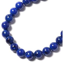 Shop LC 925 Sterling Silver Lapis Lazuli Beads Strand Necklace Women Jewelry For Gifts Anniversary 18''