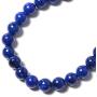 Shop LC 925 Sterling Silver Lapis Lazuli Beads Strand Necklace Women Jewelry For Gifts Anniversary 18''