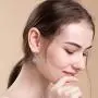 ECOLVANT Drop Earrings for Women Rainbow Moonstone Dangle Earrings Sterling Silver Earrings White Gold Plated Gemstone Hypoallergenic Earrings for Women Girls Birthday Party Fashion Silver Earrings
