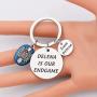 CENWA Delena/Stelena is Our Endgame Keychain Vampire Fans Gift Halloween Jewelry