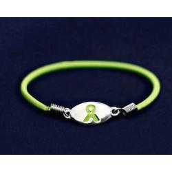 Fundraising For A Cause | Lime Green Ribbon Stretch Bracelets – Lime Green Stretch Bracelets for Non Hodgkin’s Lymphoma, Lyme Disease, Lymphoma, Muscular Dystrophy Awareness & More