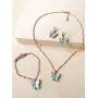 4 Pcs/Set Coforful Butterfly Jewelry Set Cute Acrylic Butterfly Pendant Necklace Bracelet Earrings Adjustable Chain Bohemian Necklace for Women Boho Jewelry Valentines Day Gifts 4 Pcs/Set Coforful Butterfly Jewelry Set Cute Acrylic Butterfly Pendant Necklace Bracelet Earrings Adjustable Chain Bohemian Necklace for Women Boho Jewelry Valentines Day Gifts