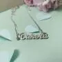 LuxglitterLin Name Necklace Personalized Initial Necklace Stainless Steel Curb Link Chain Jewelry for Women Men LuxglitterLin Name Necklace Personalized Initial Necklace Stainless Steel Curb Link Chain Jewelry for Women Men