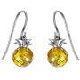 EleQueen 925 Sterling Silver Pineapple Dangle Earrings Hypoallergenic Jewelry for Women Girls