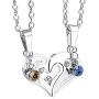 INBLUE Heart Matching Puzzle Necklaces for Couples Men Women Boyfriend Girlfriend Lover Birthstone Pendant Stainless Steel CZ Relationship Gifts Anniversary Valentines Day Jewelry INBLUE Heart Matching Puzzle Necklaces for Couples Men Women Boyfriend Girlfriend Lover Birthstone Pendant Stainless Steel CZ Relationship Gifts Anniversary Valentines Day Jewelry