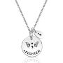 Ribukat Warrior Fighter Semicolon Necklace Mental Health Awareness Jewelry Suicide Prevention Depression Inspirational Gift Cancer Survivor Gifts