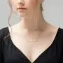 MONOOC Custom Name Necklace Personalized, 14K Gold Plated Personalized Name Necklace Gold Rose Gold Silver Color Stainless Steel Name Plate Necklace for Women Girls Men, Customized Name Word Necklace