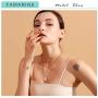 FAMARINE Gold Layered Pendant Long Necklace, 3 Layer Choker Necklace Chain Pendant Costume Jewelry for Women