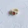 Transparent Resin Round Rings Colourful Acrylic Rhinestone Stacking Ring Crystal Geometric Square Simple Ring for Women Girl Jewelry Party