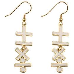 BAUNA Multiplication Subtraction Dangle Stud Earring Mathematics Symbol Earrings For Math Enthusiasts Teachers