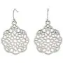 Allison Rose Atelier Womans - Bohemian Drop Earrings - Filigree Cutout Round Shape - worn gold plating Lightweight Dangle Earrings - Fashion Earrings for Woman
