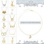 12 Pieces Friendship Pendant Chain Necklace with Message Cards, Lucky Faux Pearl Cycle Butterfly Bar Sun Arrow Double Rings Moon, Necklace Clavicle Party Favors Birthday Supply for Women Girls