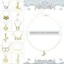 12 Pieces Friendship Pendant Chain Necklace with Message Cards, Lucky Faux Pearl Cycle Butterfly Bar Sun Arrow Double Rings Moon, Necklace Clavicle Party Favors Birthday Supply for Women Girls