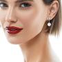 925 Sterling Silver Women Earrings- Beinlove Pearl Infinity Love Dangle Drop Earrings Studs for Women Best Valentines Day Mothers Day Gift