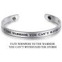 UNY Jewelry Inspirational Quote Fate Whispers to The Warrior You Cant Withstand The Storm. I Am The Storm