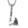 DUTO Company Viking Talisman Authentic Scandinavian Jewelry Accessory for Mens Womens Pagan Asatru Stainless Steel Necklace 20/28 Inches