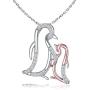 Mother and Daughter Animals Necklace 925 Sterling Silver Original Mothers Day Birthday Charms Gifts for Mommy Grandmom and Girls Jewelry Family Present Gift