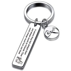 Long Distance Friendship Gifts Best Friend Forever Keychain for Friends Cousins Coworkers