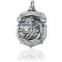 Saint Michael the Archangel Protect Us Shield Medal Pendant in 925 Sterling Silver Saint Michael the Archangel Protect Us Shield Medal Pendant in 925 Sterling Silver