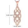 MUATOGIML 925 Sterling Silver Infinity Love Irish Celtic Knot Pendant Necklace Jewelry Gifts for Mom Wife Women
