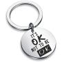 SEIRAA Mental Health Awareness Gift Its Ok Not to Be Ok Keychain Awareness Jewelry Suicide Prevention Gift