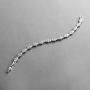 Mariell CZ Wedding Bridal & Prom Tennis Bracelet for Women, Silver Platinum Plated, 7'' Plus ¼ Extender