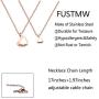 FUSTMW Goddaughter Necklace Godmother In Heart Matching Necklace Set Goddaughter Baptism Gift Religious Jewelry for Godmother