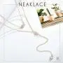 Jeairts Boho Crystal Layered Necklace Pendant Chain Y Necklaces Jewelry for Women and Girls Jeairts Boho Crystal Layered Necklace Pendant Chain Y Necklaces Jewelry for Women and Girls