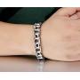 JUPPE Stainless Steel Bicycle Chain Mens Bracelet Heavy Motorcycle Bangle Jewelry For Men