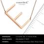 Conceited Initial Monogram Pendant Necklaces