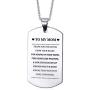 VNOX Personalized Love Quote Pendant Necklace for Mom Mother Mommy from Son Daugter Birthday for Mother