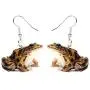 WEVENI Acrylic Green Brown Frog Earrings Dangle Drop Cute Jewelry For Women Girls Novelty Gift WEVENI Acrylic Green Brown Frog Earrings Dangle Drop Cute Jewelry For Women Girls Novelty Gift