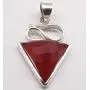 SilverStarJewel Natural Carnelian Pendant 1.5'' 925 Pure Silver New Gemstone SilverStarJewel Natural Carnelian Pendant 1.5'' 925 Pure Silver New Gemstone
