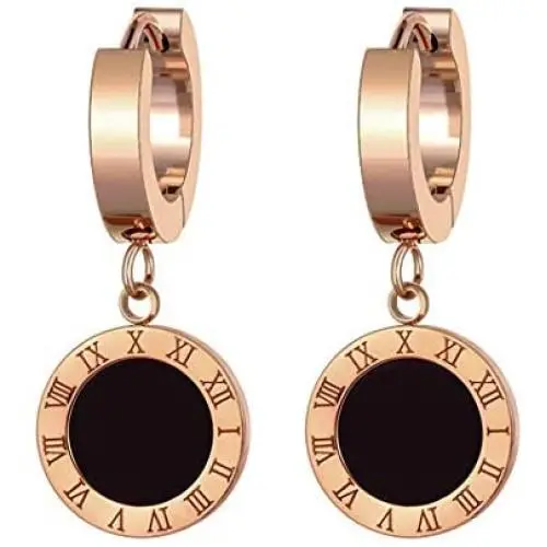 Donlin 18K Gold-plated Stainless Steel Black Earrings for Women Donlin 18K Gold-plated Stainless Steel Black Earrings for Women