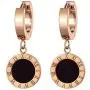 Donlin 18K Gold-plated Stainless Steel Black Earrings for Women Donlin 18K Gold-plated Stainless Steel Black Earrings for Women