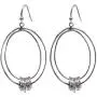 SELOVO Hook Fishhook Dangle Earrings Funky Bohemian Art Decp Jewelry Silver Tone SELOVO Hook Fishhook Dangle Earrings Funky Bohemian Art Decp Jewelry Silver Tone