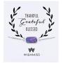 WISHMISS Women Silver Pendant Necklace in Multicolor Drusy (purplr Drusy-Quartz Bracelet)