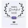 WISHMISS Women Silver Pendant Necklace in Multicolor Drusy (purplr Drusy-Quartz Bracelet)
