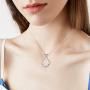 Zoeniya Sterling Silver Ring Holder Necklace Pendant Jewelry for Women Gifts