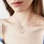 Zoeniya Sterling Silver Ring Holder Necklace Pendant Jewelry for Women Gifts Zoeniya Sterling Silver Ring Holder Necklace Pendant Jewelry for Women Gifts