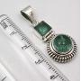 SilverStarJewel 925 Sterling Silver Apatite Pendant 3.6 cm New Wholesale Jewelry