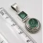 SilverStarJewel 925 Sterling Silver Apatite Pendant 3.6 cm New Wholesale Jewelry SilverStarJewel 925 Sterling Silver Apatite Pendant 3.6 cm New Wholesale Jewelry